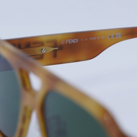 ?️ New Fendi FE40130F 55N Sunglasses - Shiny Light Havana Frame main image 6